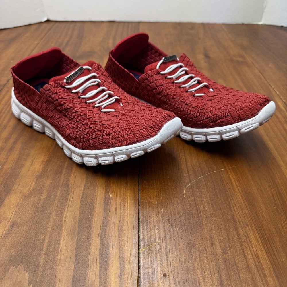 ZEE ALEXIS Women's Danielle Woven Elastic Light Sneakers Size 10 Red Never Worn